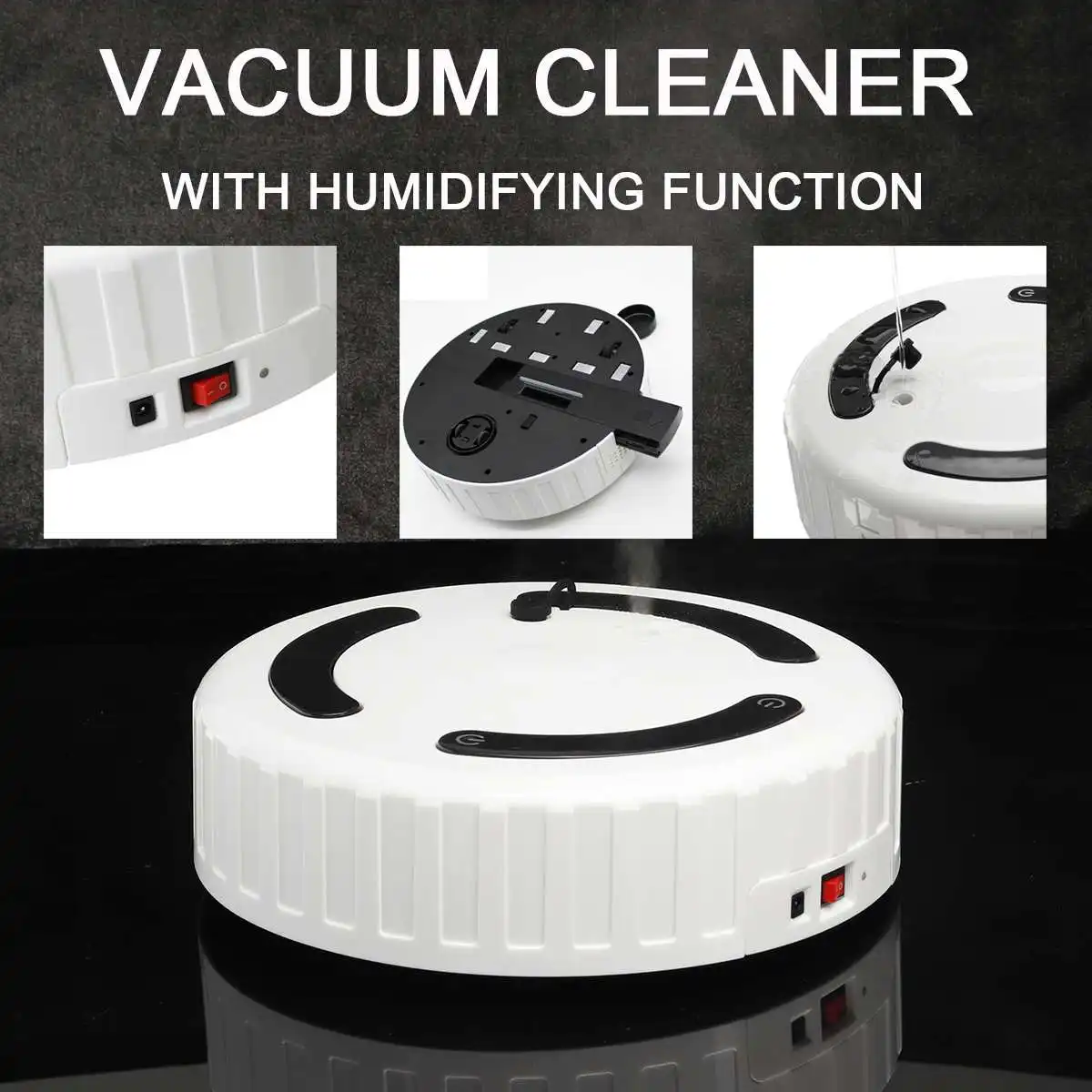 

3 In 1 Automatic Strong Suction Floor Sweeping Dust Catcher Smart Clean Robot Intelligent Vacuum Cleaner Rechargeable