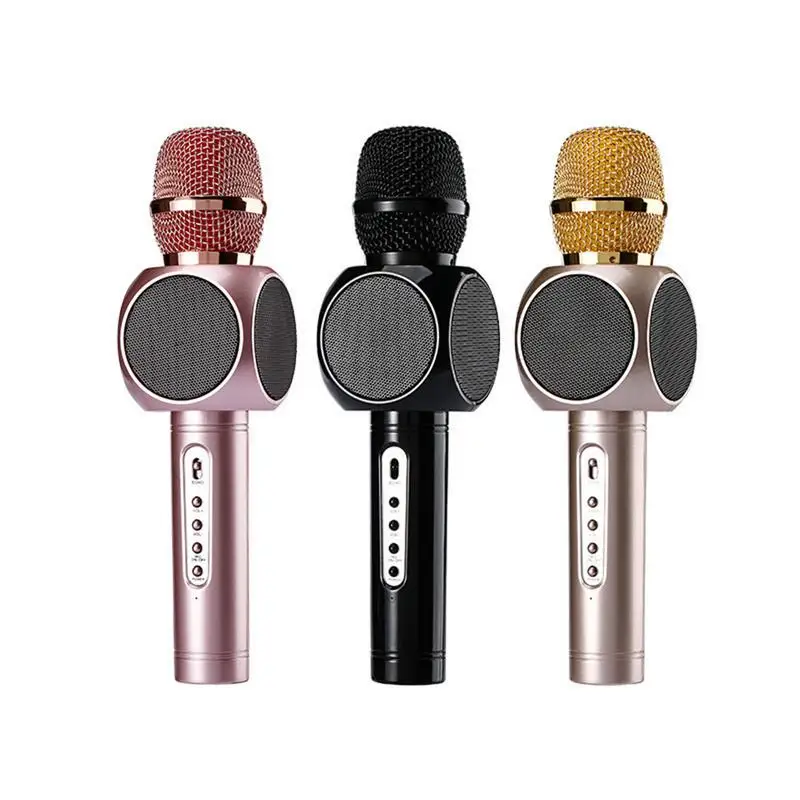 

Wireless Microphone Handheld Portable Bluetooth Cell Phone Singing Non-slip Sweatproof Anti-interference Noise Reduction