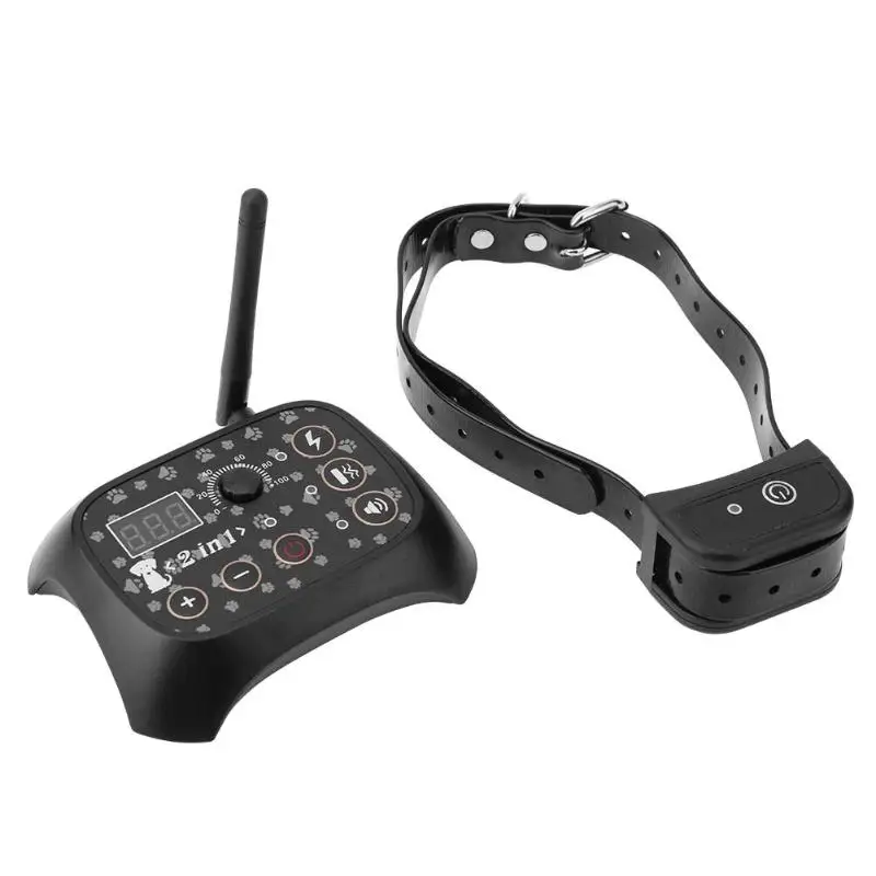 

VKTECH Safety Pet Dog Wireless Electric Fence Containment Training Collar Rechargeable Waterproof Transmitter Training System