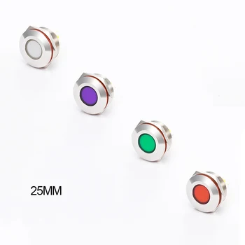 

25mm Metal Power Supply Indicator with Wire High Bright Light Emitting Diode Waterproof Working Instruction 36v38v 110v 220v