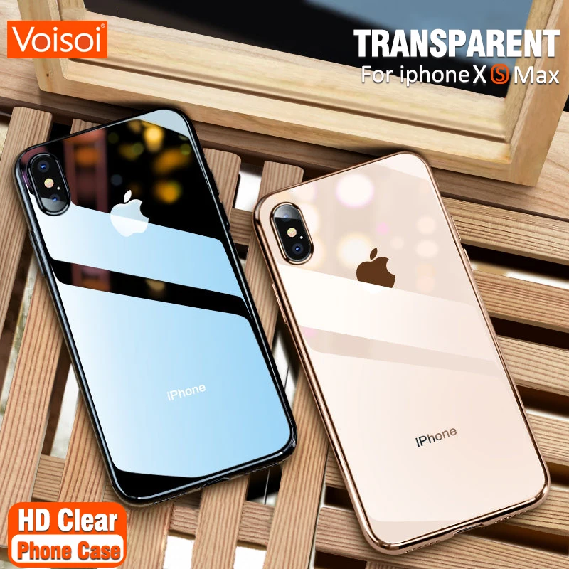 

Ultra Thin Soft Transparent TPU Cases For iPhone X 10 XR XS Max Clear Silicone Full Cover for iPhone XS Max XR X 10 Phone Case