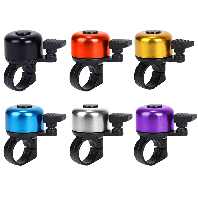 

For Safety Cycling Bicycle Handlebar Metal Ring Black Bike Bell Horn Sound Alarm Bicycle Accessory Outdoor Protective Bell Rings