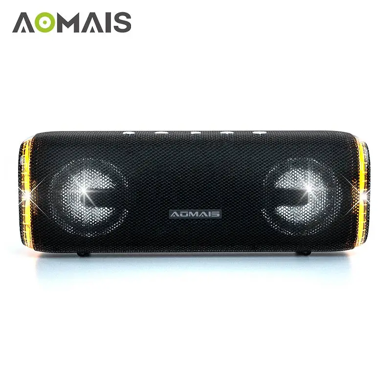 AOMAIS Sport IX Portable Wireless Bluetooth Speaker with Multi-colot Light 20W Subwoofer Column IPX7 Waterproof Outdoor Speakers AOMAIS Sport IX Portable Wireless Bluetooth Speaker with Multi-colot Light 20W Subwoofer Column IPX7 Waterproof Outdoor Speakers