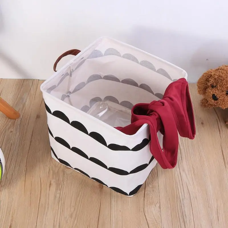 

Foldable Laundry Basket Storage Basket Storage Barrels for Kids Sundries Toys Holder Container Basket Organizer Bag