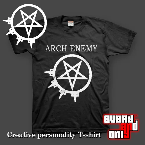 Arch Enemy Melodic дэт метал группа пентаграмма печать футболка логотип звезда толстовки