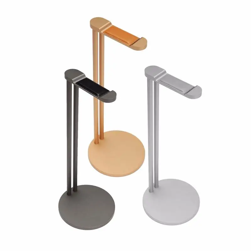 LEORY Aluminium Alloy Headphone Holder Hanger with Anti slip Base CNC Metal Headphone Stents Stand Bracket 276x94x100mm