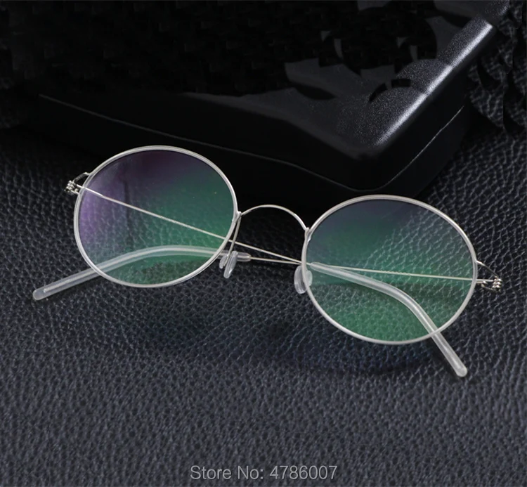 

2019 Screwless Eyewear Prescription Eyeglasses Women Men Ultralight Round Myopia Optical Titanium Denmark Korean Glasses Frame