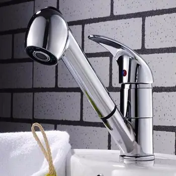 

Kitchen Tap Single Lever Mixer Faucet Sink Mixer With Pullout Spray