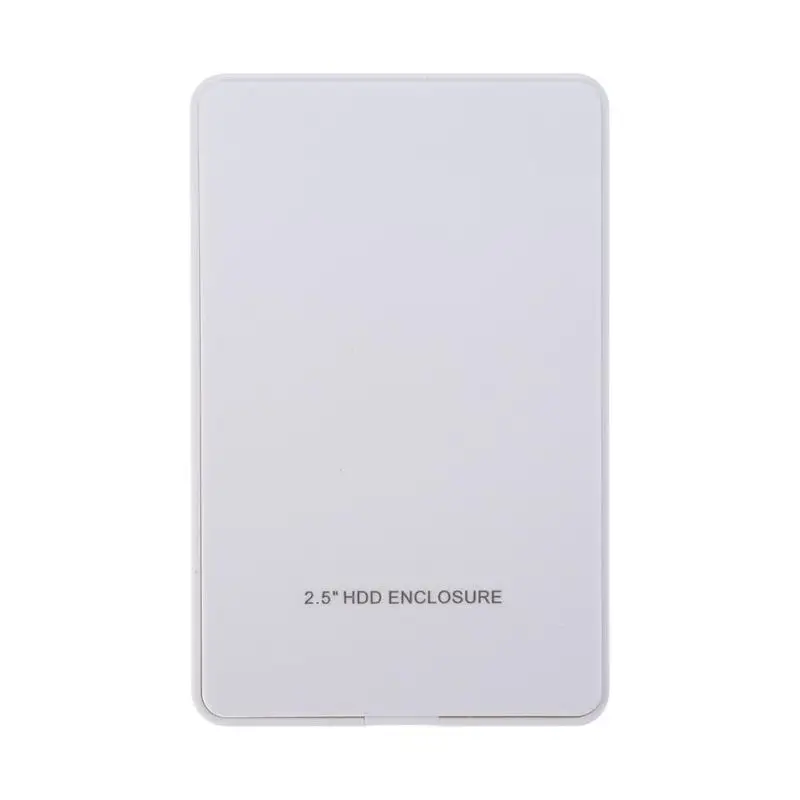 

2.5in IDE Hard Disk Drive Enclosure USB 2.0 External HDD Case Box White