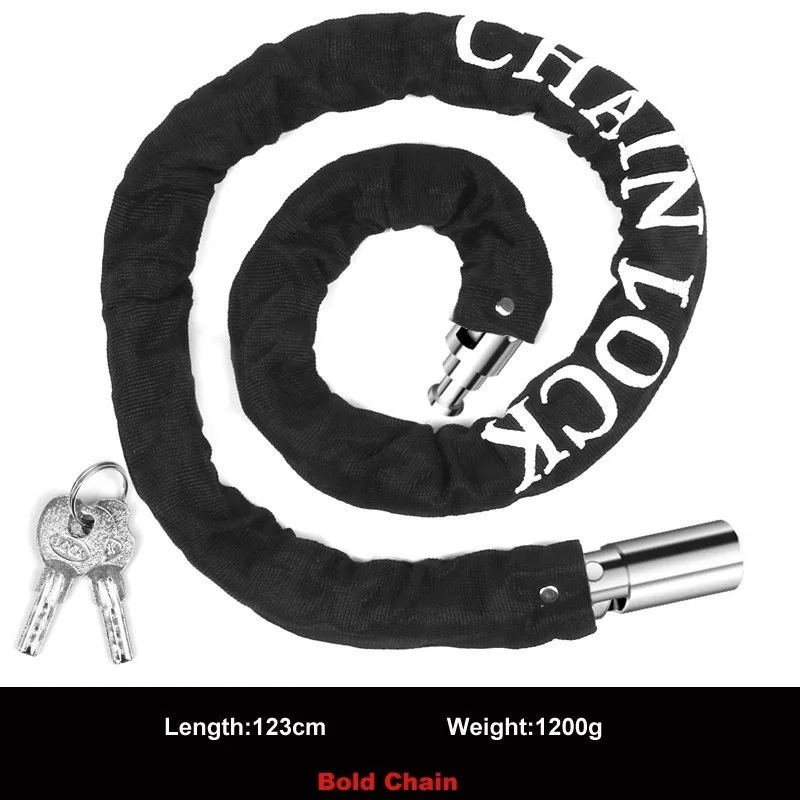 

Bike Chain Lock Motorcycle Lock Bicycle Accessories Anti 12 Ton Hydraulic Shear Reflective Cloth Swiss Technology Cylinder
