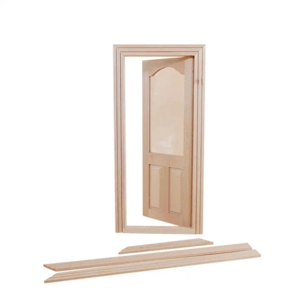 

LeadingStar Mini Indoor Wooden Door for 1:12 Doll House Decoration dol accessories