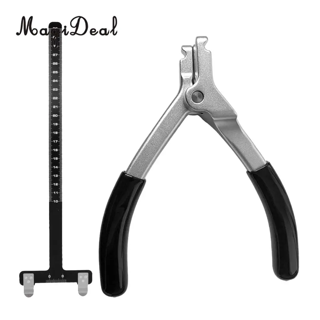 

Bow Square Ruler T Compound Bow Recurve Bows Measuring Tool + D Loop Plier with Comfortable Handle Archery Accessories