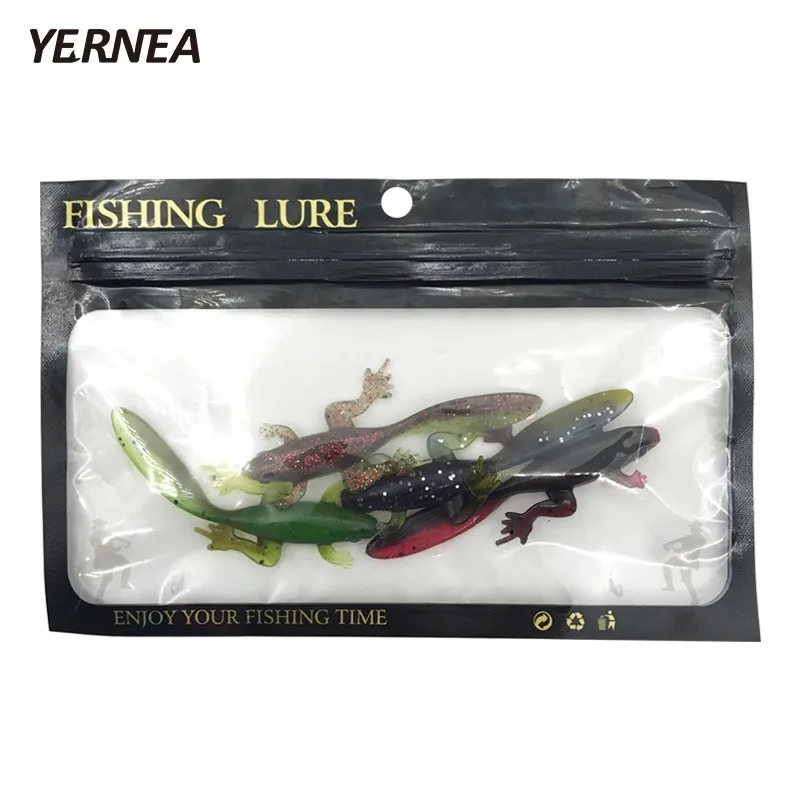 Yernea 1 шт. 3 7g 4 цвета Мягкая рыболовная блесна в виде лягушки Головастик приманка