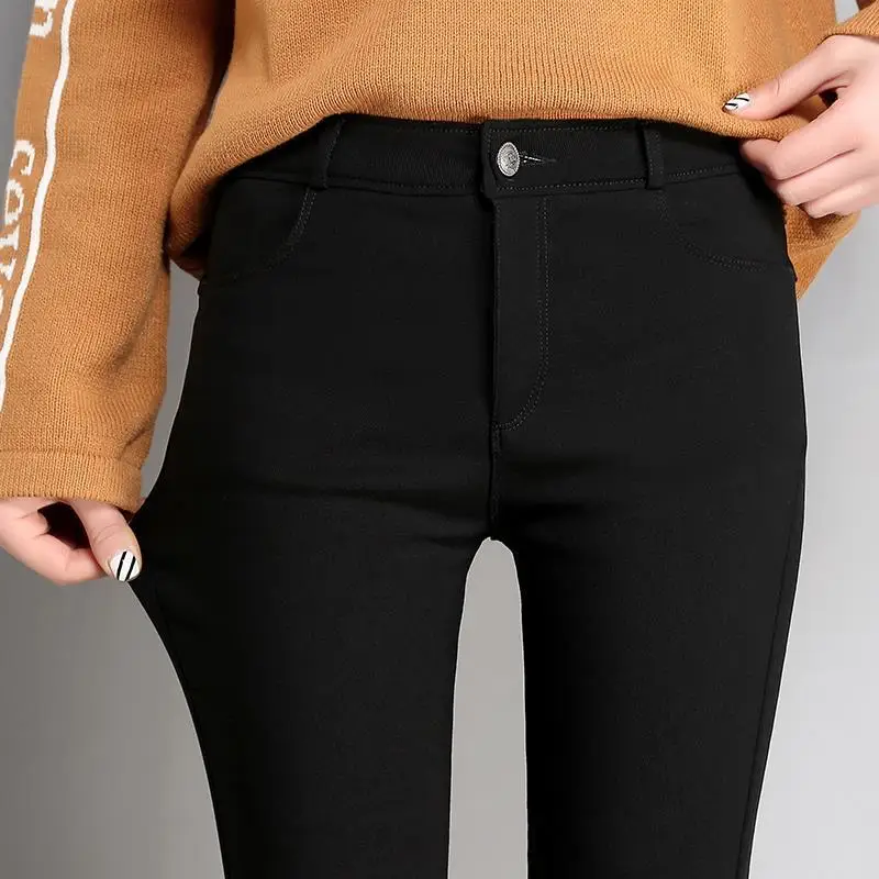 Высокая талия одежда Broeken Костюмы богемный calca Feminina Dames Broek осень Hiver женские