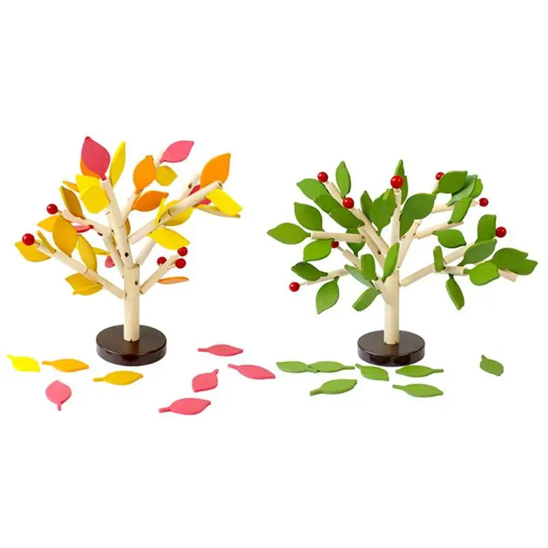 

Kids Wooden Assembled Tree Puzzle Toys Gift Wood Assemble Tree Model Building Kits Children Montessori Learning Educational Toy