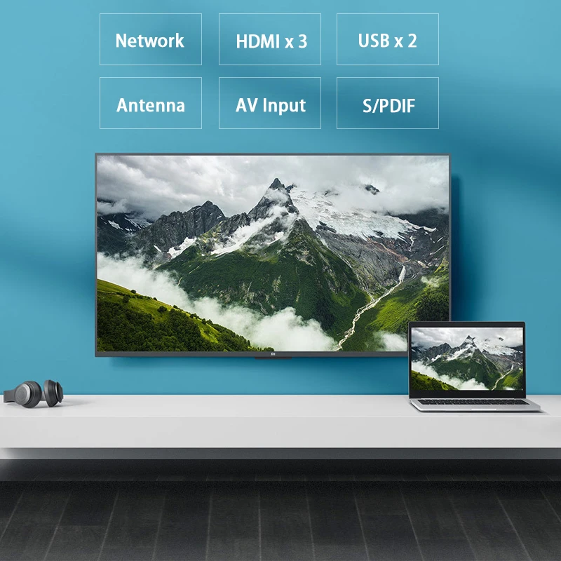  Xiaomi Smart 4A 55 inches 3840*2160 FHD Full 4K HD Screen TV Set HDMI WIFI Ultra-thin 2GB Ram 8GB R