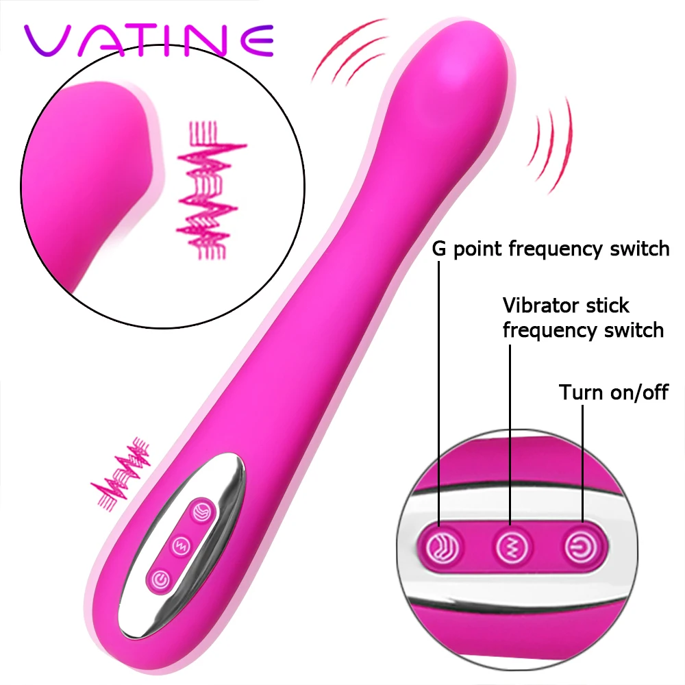 VATINE Dildo Vibrator Unique G-spot Design 12 Speed Climax Massager Clitoris Stimulator Sex Toys For Women Female Masturbator