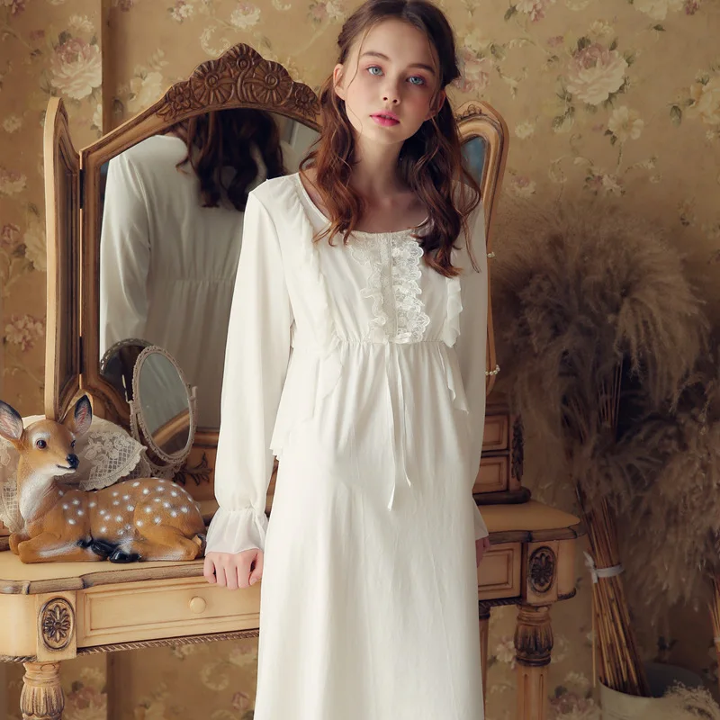 Victorian Draped Nightgown Vintage Sleepwear Women Night Wear Sleep ...