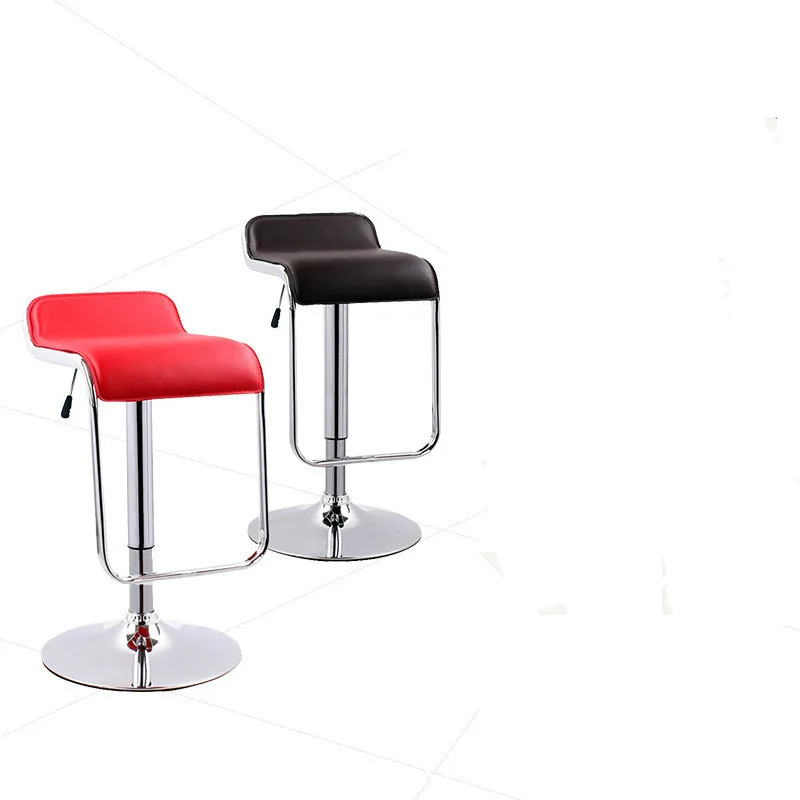 Simple Design Lifting Swivel Bar Chair Rotating Adjustable Height Pub Bar Stool Chair PU Material Office Chair cadeira