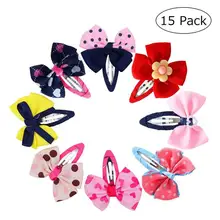 15 шт красочные бант милые аксессуары для красоты заколка для волос для девочек заколка для волос для детей девочек