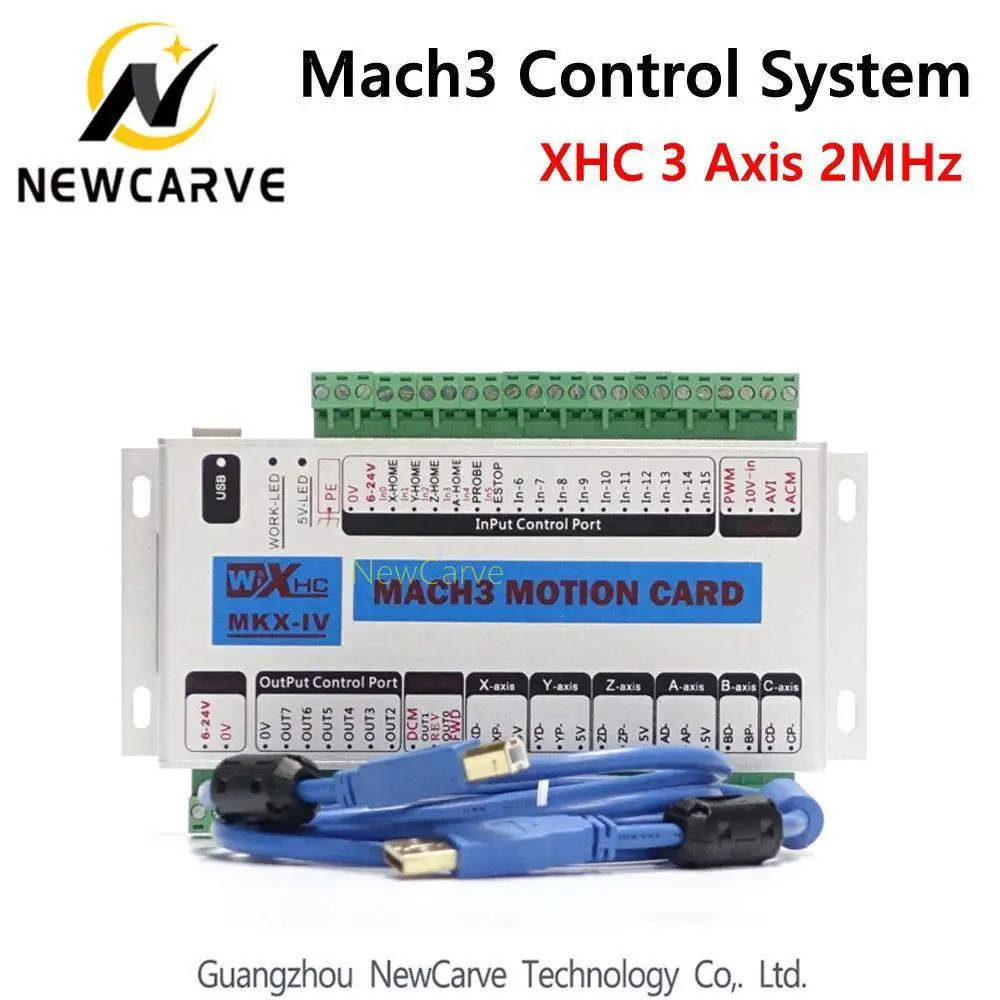 

XHC 3 Axis MK4 MKX-IV 4-generation Mach3 Breakout Board USB Motion Control Card 2MHz Support Mach3 Control System NEWCARVE