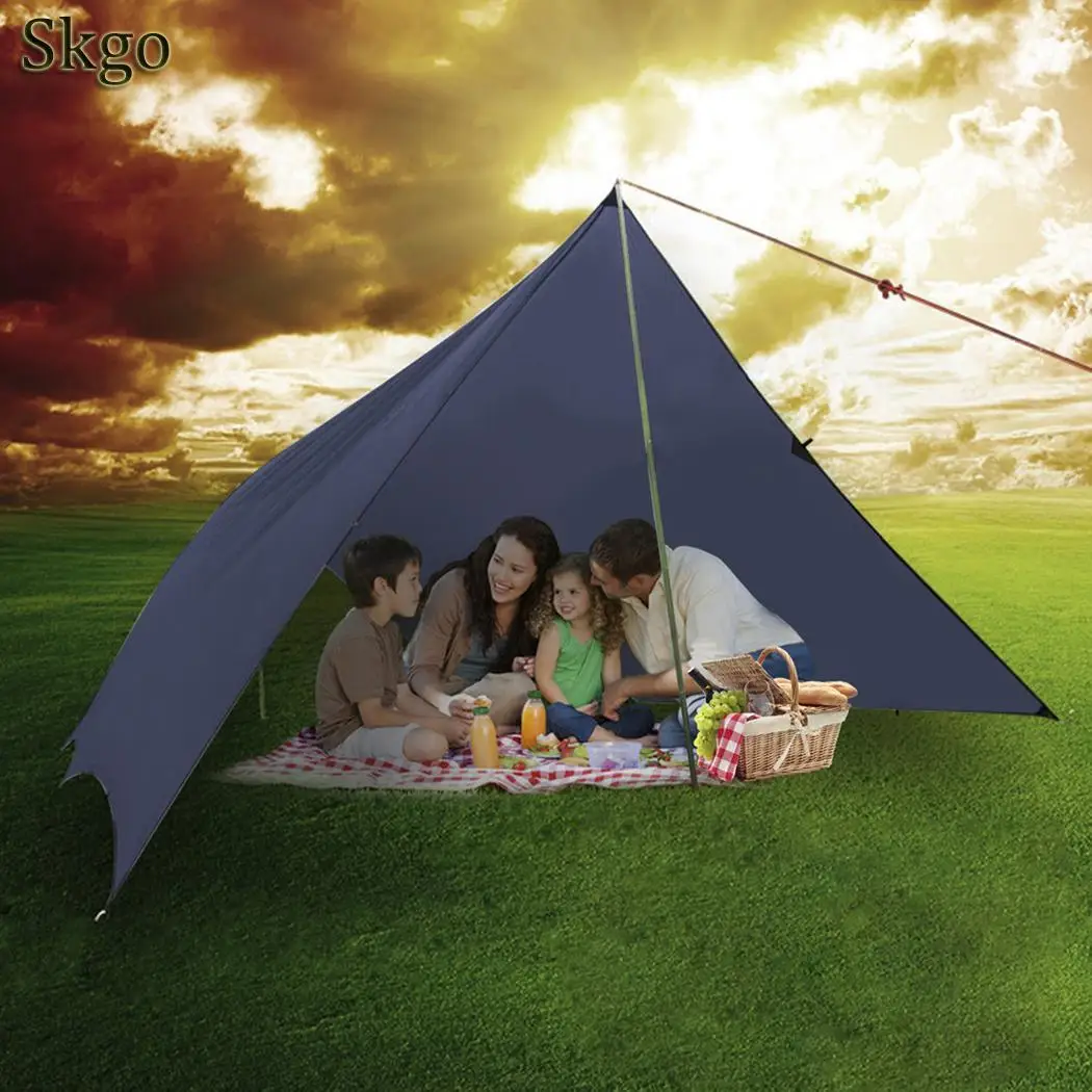 

3x4 Meters Ultra-light 40D Silicon Coating Dark Blue Sun Shade Sail for Outdoor 854g