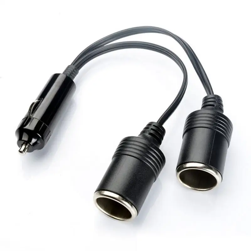 

12-24V 2 Ways 10A Car Cigarette Lighter Splitter Female Socket Plug Power Adapter Connector Output