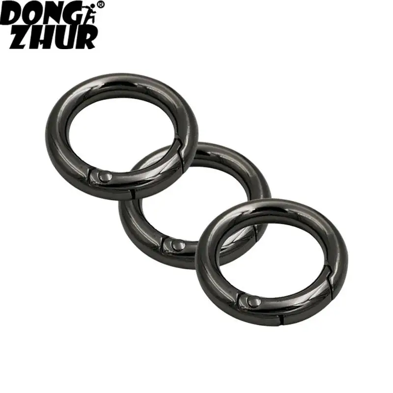 

Aluminum Alloy Circle Round Carabiner Keychain Spring Ring Carabiner Clips Snap Hook Keyring Buckle Outdoor Tool XN785