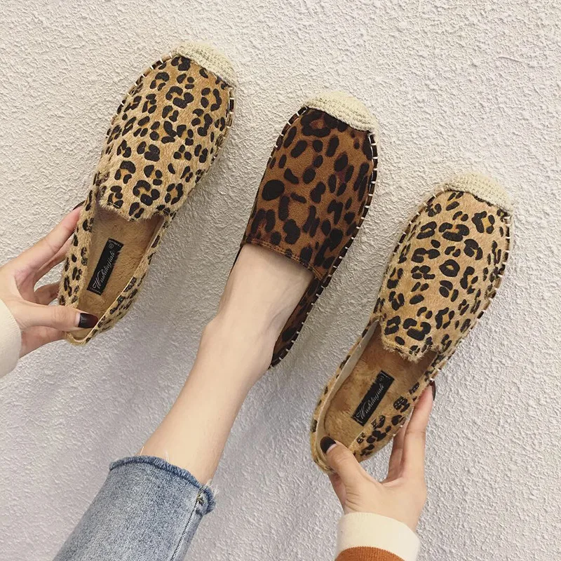 

RY-RELAA ladies sneakers casual leopard fisherman shoes Oxford bottom comfortable women's shoes 2019 new ladies single shoes