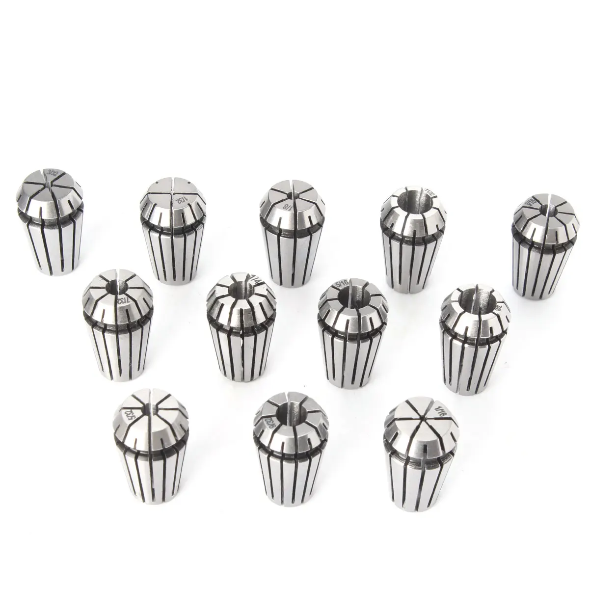 

12pcs ER25 Chuck Collet Spring Collet Set 1/8 to 5/8 Inch Machine Tool Holder ER25 Collet for CNC Milling Lathe Tool Holder