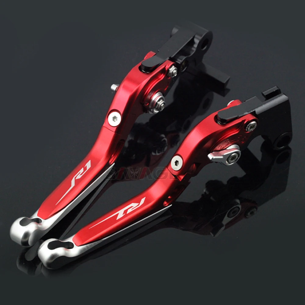 

Brake Clutch Lever For Yamaha Yzfr1 Yzf-r1/r1m/r1s 2015 2016 2017 Red Motorcycle Adjustable Folding Extendable Logo R1