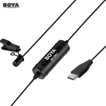 

BOYA BY-DM2 Omni-directional Digital Lavalier Microphone Clip-on Video Recording Mic with Type-C for Android Devices