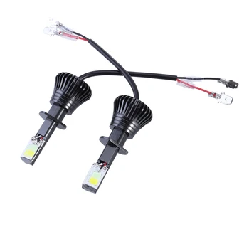 

Pair of Double Colors Led Headlight Bulbs Car LED Headlight Fog Lamp Bulbs Waterproof for Cars Replacement White & Ice Blue (H1)