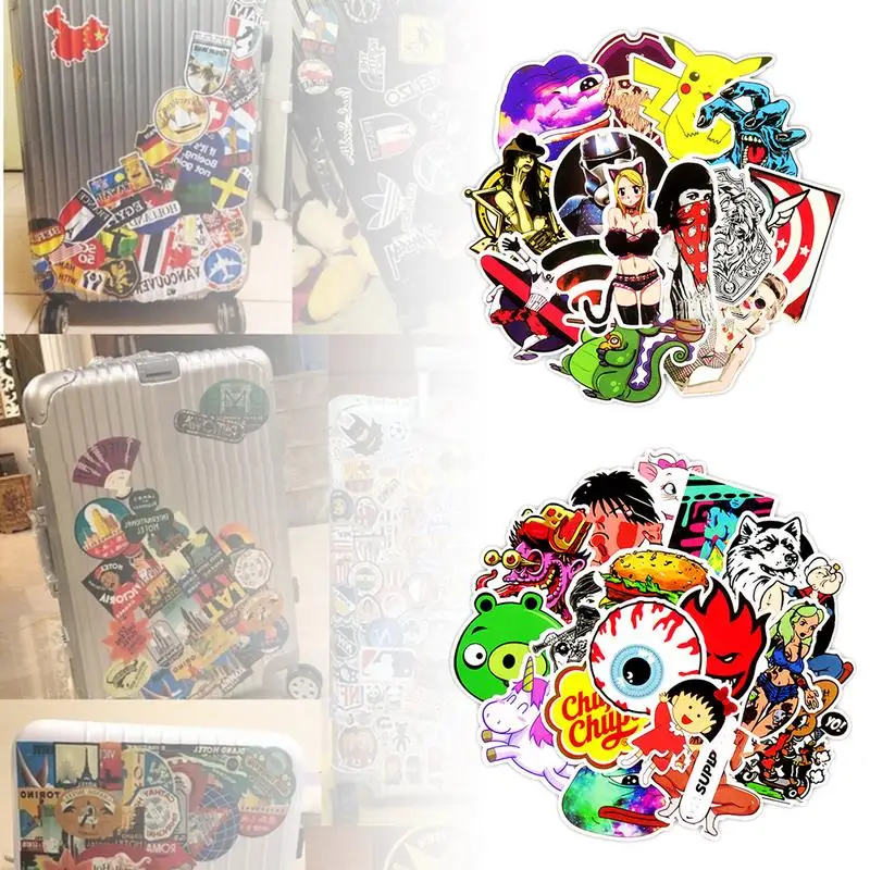 500pcs/pack Mixed Cartoon Classical Toy Stickers for Car Bike Motorcycle Laptop Travel Luggage Cool Funny Sticker Bomb Decals