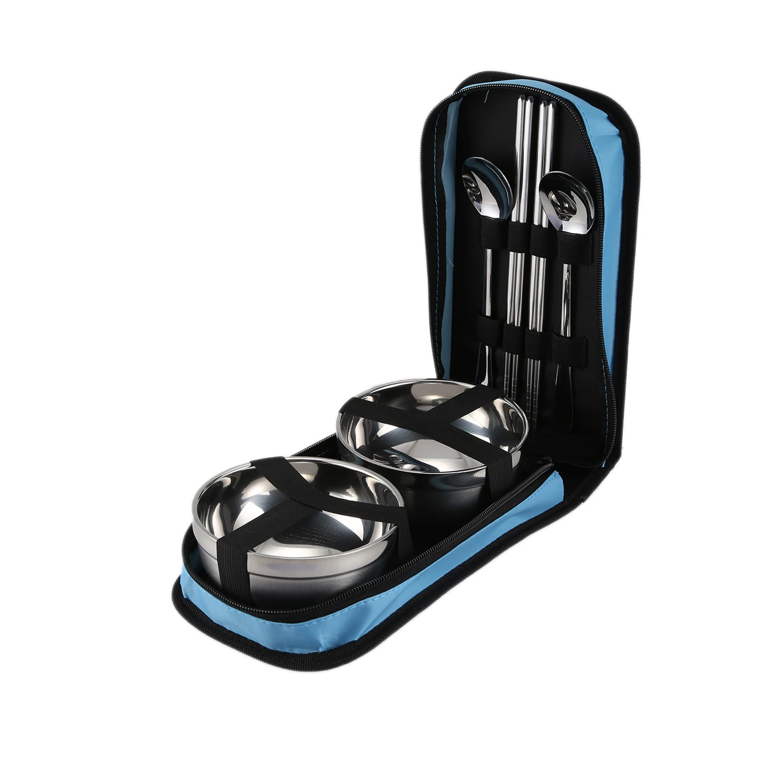 Nueva venta portátil de acero inoxidable vajilla de mesa al aire libre Mesa cuchara tenedor Picnic conjunto