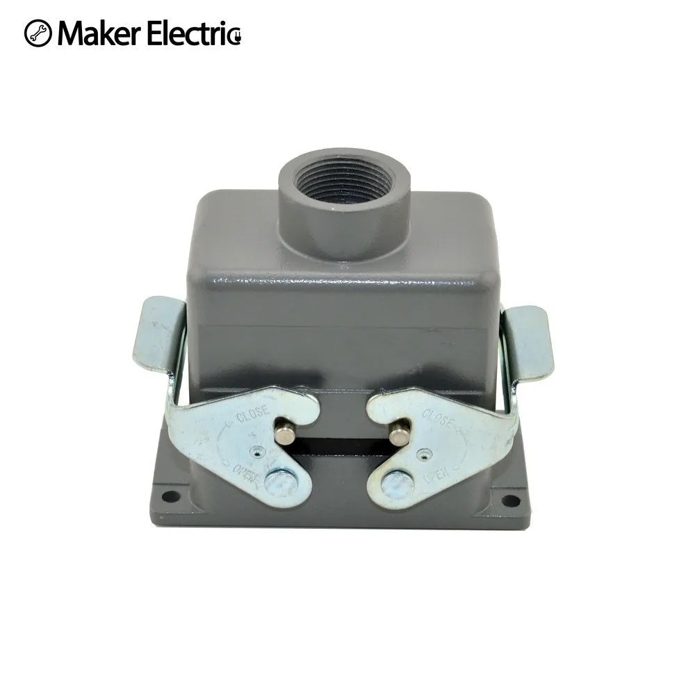 Connector MK-HE-010-2 heavy duty industrial lightning connector 10 core heavy connectors for a single button screw connection Connector MK-HE-010-2 heavy duty industrial lightning connector 10 core heavy connectors for a single button screw connection