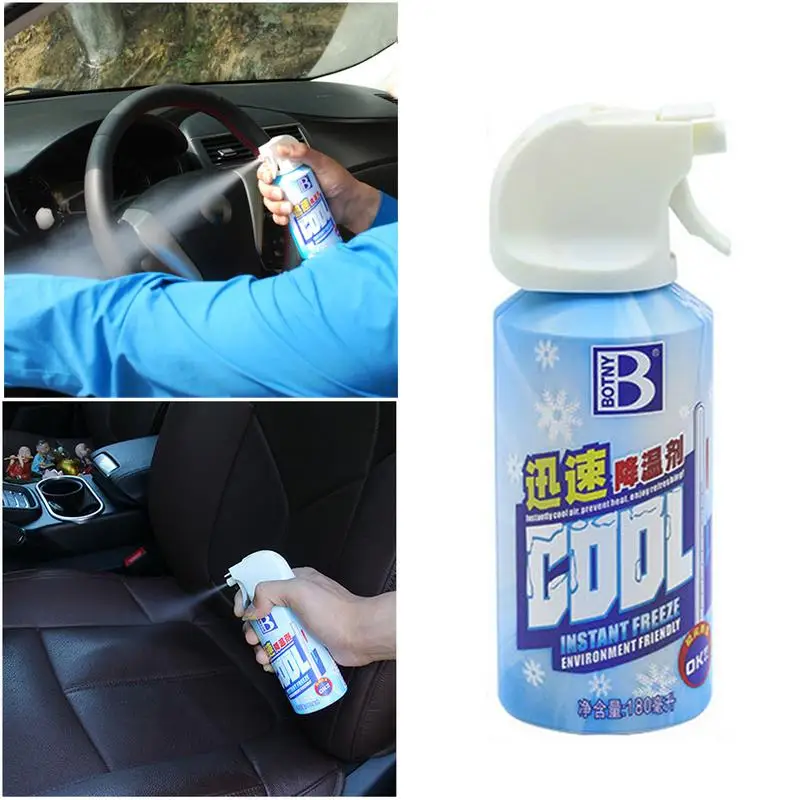 

180g Car Rapid Cooling Agent Refrigerant Summer Quickly Cooling Agent Vehicle Ice Spray Stay Away From Hot , Scent Is Elegant