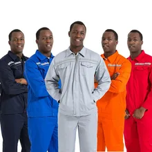 Работы Костюмы унисекс Униформа с длинными рукавами комбинезоны защитная одежда для работника ремонтник машина Авто Ремонт сварки DYF023