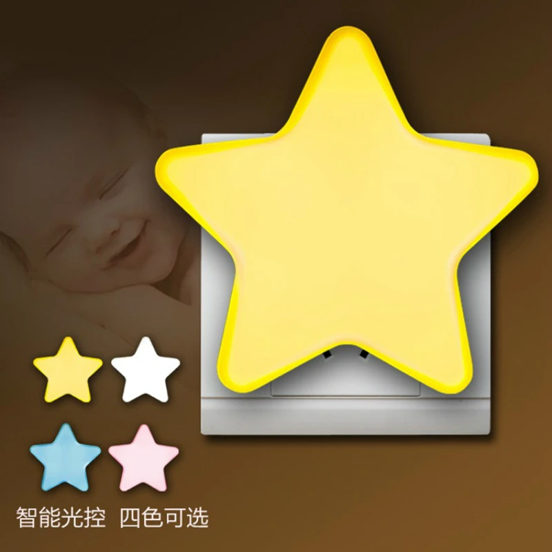 

DE.SOUL Novelty Star Sensor Control LED Night Light For Baby Aged EU/US Plug AC 110-240v