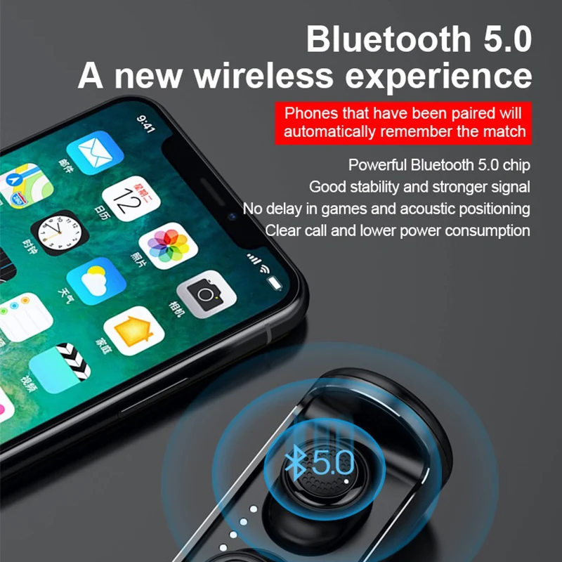 OVEVO Q63 HiFi TWS 3D стерео двойной bluetooth 5,0 наушники в ухо музыкальные наушники с микрофоном наушники 3 способа сбалансированного обновления TWS