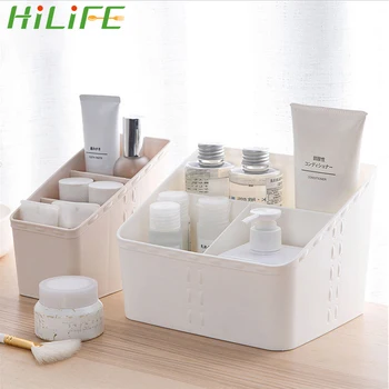 

HILIFE Trapezoidal Desktop Organization Box Storage Box Plastic Multifunction Cosmetic Storage Box