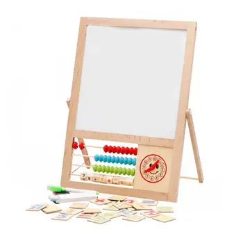 

Wooden Durable Double Side Multifunctional Magnetic Drawing White Board Educational Toys Learning Tools Drawing Toys for Kids