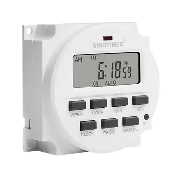 

TM618sH 7 Days Programmable Timer Switch Weekly Digital Countdown Relay