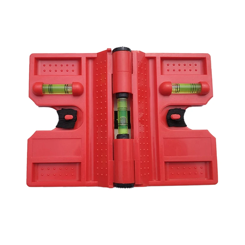 

THGS Foldable Cylinder Magnetic Level High-Precision Pipeline Mini Spirit Bubble Level For Pipe Wooden Pillars Installation