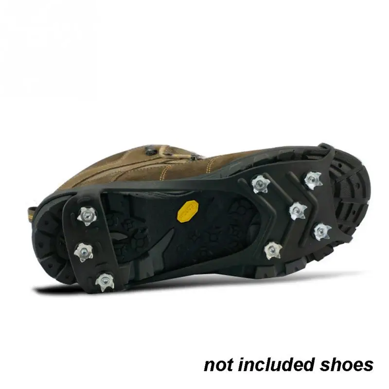 1 Pair Outdoor Ice Floes Gripper 8 Nails Snow Crampons Strap Climbing Cleats Spikes Non Slip Boots Silicone Ice Stud Shoes Grip 1 Pair Outdoor Ice Floes Gripper 8 Nails Snow Crampons Strap Climbing Cleats Spikes Non Slip Boots Silicone Ice Stud Shoes Grip