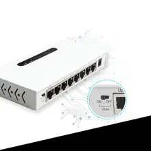 Diewu 8 порты и разъёмы Gigabit коммутатор для интернет-сети 10/100/1000 Мбит рабочего Lan концентратор полный/половина дуплекс Exchange Ethernet коммутатор(США Plug