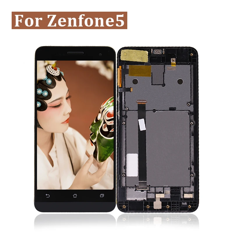10 шт./лот для Asus Zenfone 5 A500CG A500KL A501CG ЖК-дисплей сенсорный экран рамка 500CG ЖК-экран