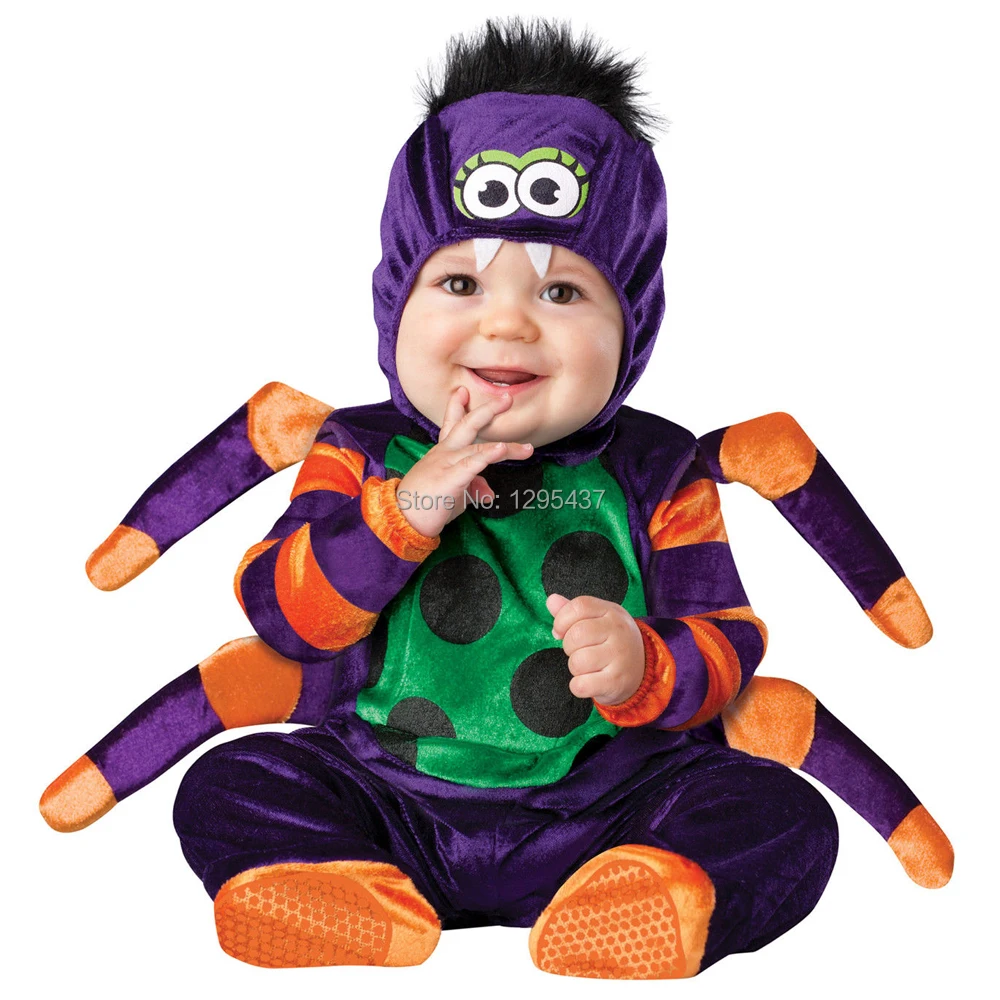 

New Infant Toddler Baby Girls Boys Spider Animal Costume Halloween Dress up Cosplay Outfits Purim Holiday Costume