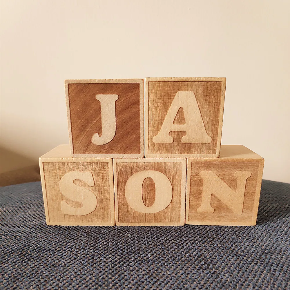 baby wooden blocks alphabet