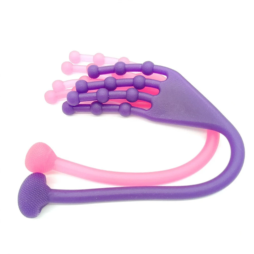 

Toe Stretcher Toes Training Tube Resistance Tubes Exercise Cords Three-Legged Toe Straightener Frog Toe Shape Foot Sole Yoga)